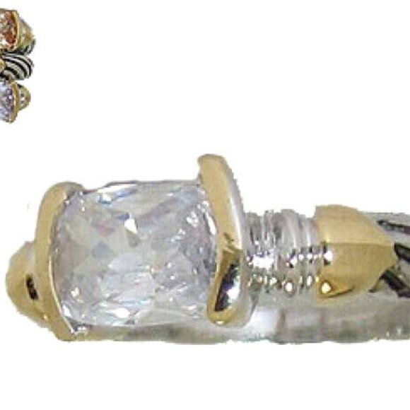 Cable stack ring champagne pink jet white green lavender Sizes 5 - 10 NWT - Picture 4 of 12